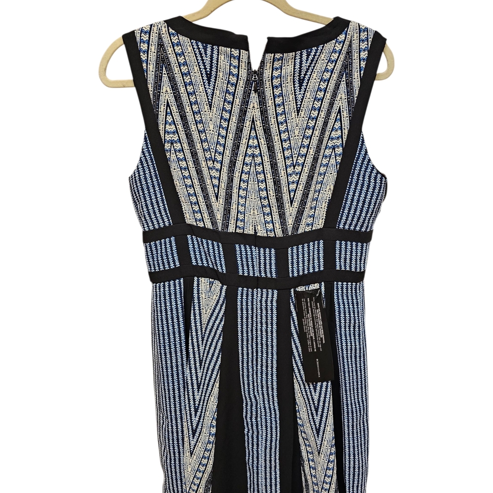 BCBGMaxAzria Black and Blue Patterned Mini Dress - Picture 5 of 6